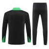 Sudadera De Entrenamiento Brasil Cremallera De Cuarto 2024-25 Negra - Hombre